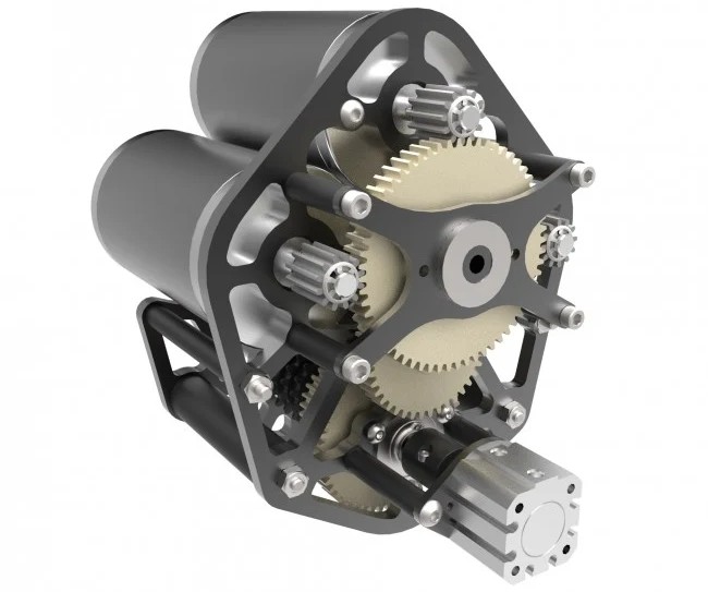 Dual-speed spur gearbox