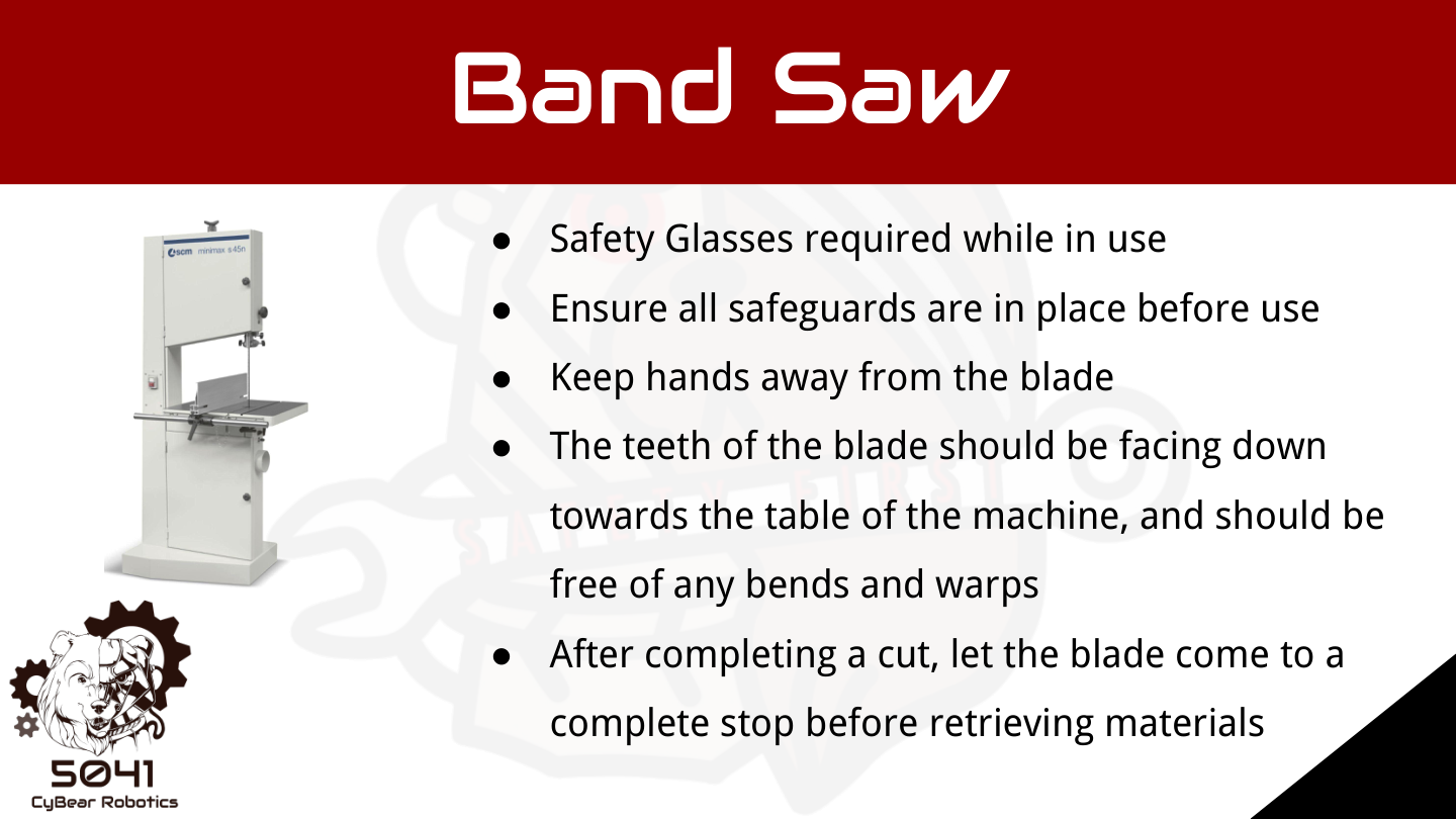 Band saw safety