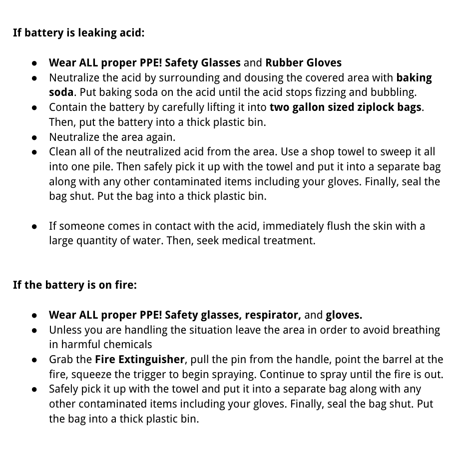5041 battery cleanup instructions