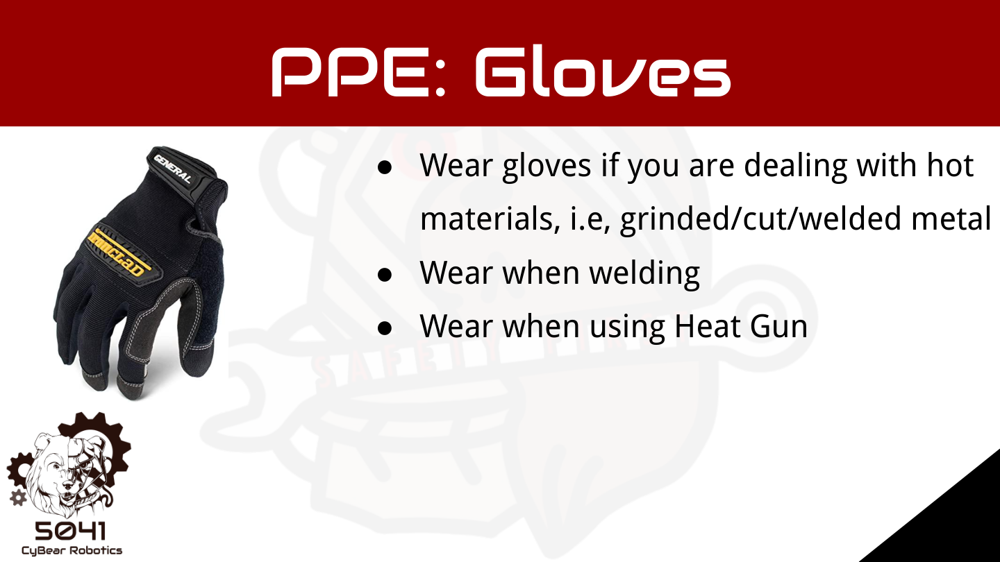 Gloves slide