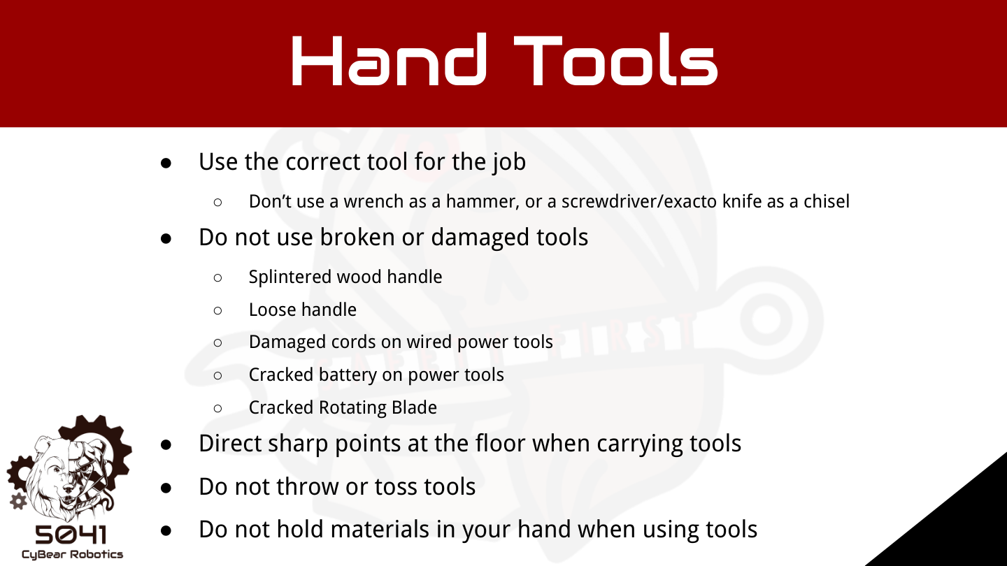 5041 hand tools slide