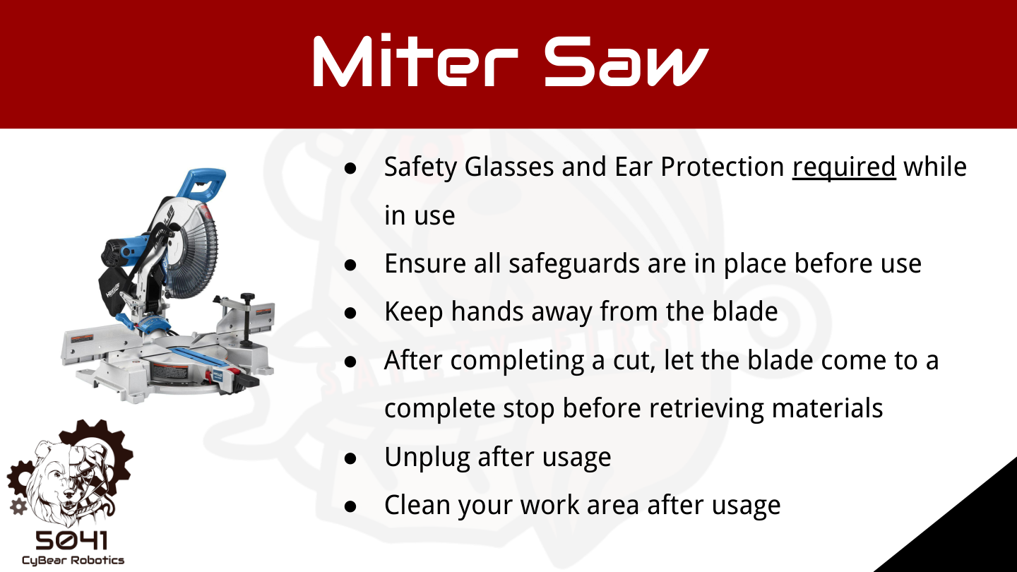 Miter saw safety